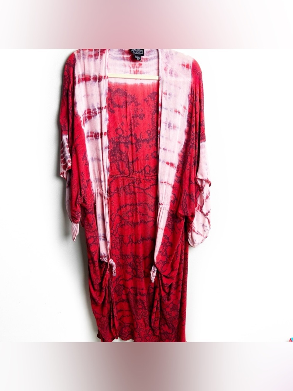 Angie Tie-Dye bohemian boho kimono robe size: M
